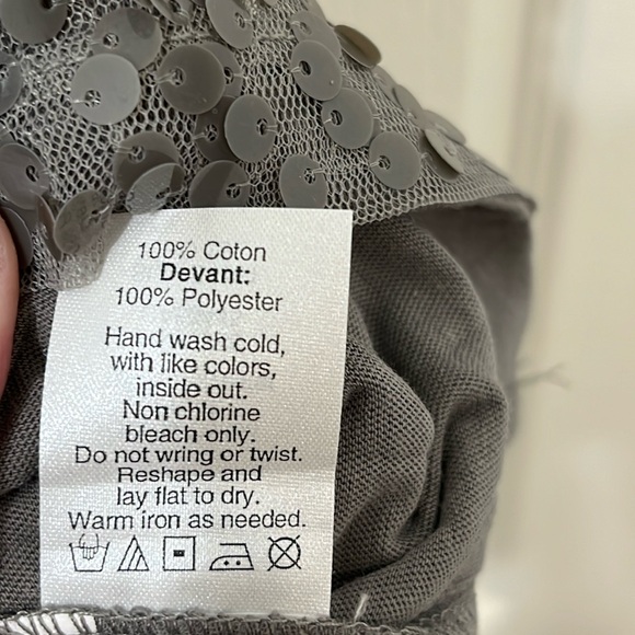 NWOT J Crew Sparkly Sequin Shell Tank Top Crew Neck Sleeveless Blouse Grey Small - Picture 9 of 10